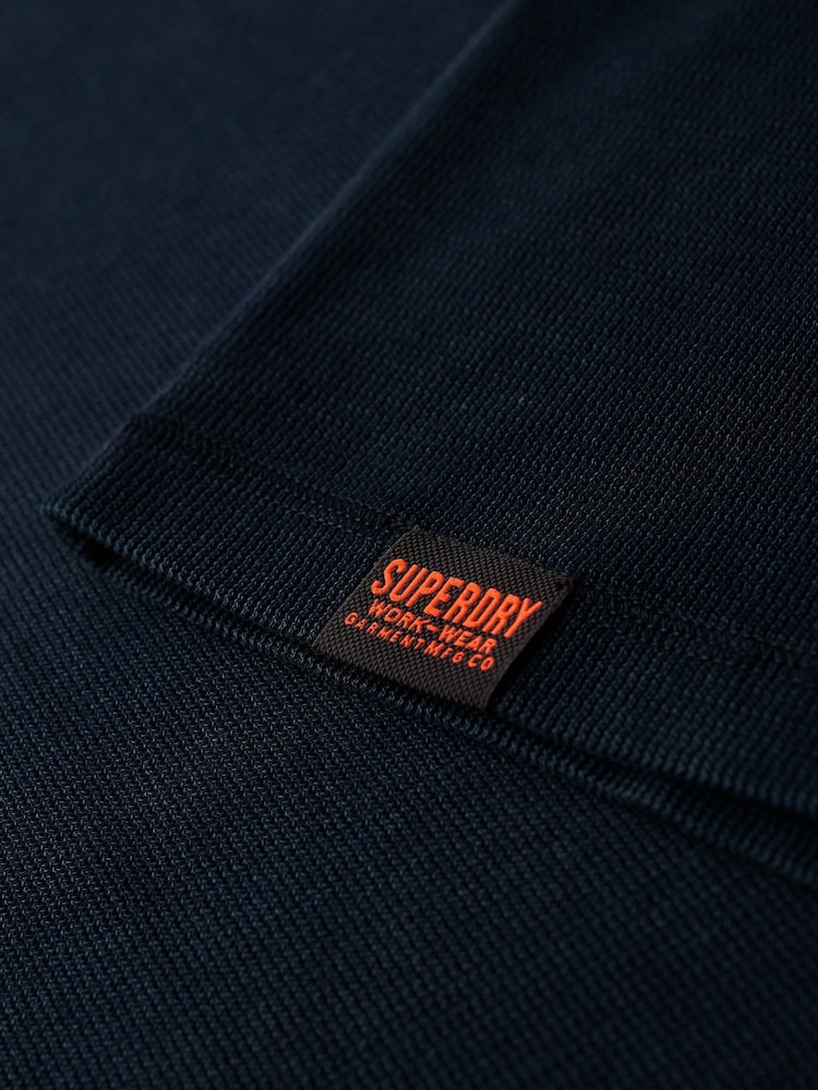 Blau - Superdry, Grandad, strukturiertes Vintage-Oberteil aus 100 % Baumwolle - Bild 5 von 5