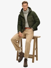 Superdry Olive Green Expedition Hooded Puffer Jacket - Image 3 of 6