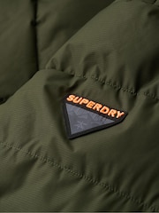 Superdry Olive Green Expedition Hooded Puffer Jacket - Image 6 of 6