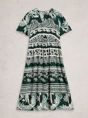 White Stuff Green Lucy Midi Dress - Image 5 of 6
