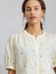 White Stuff White Lana Embroidered Top - Image 4 of 6