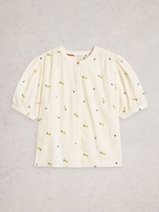 White Stuff White Lana Embroidered Top - Image 5 of 6