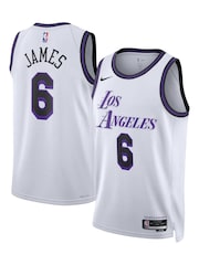 Nike White Los Angeles Lakers City Edition Swingman Jersey 22 - Lebron James Unisex - Image 1 of 3