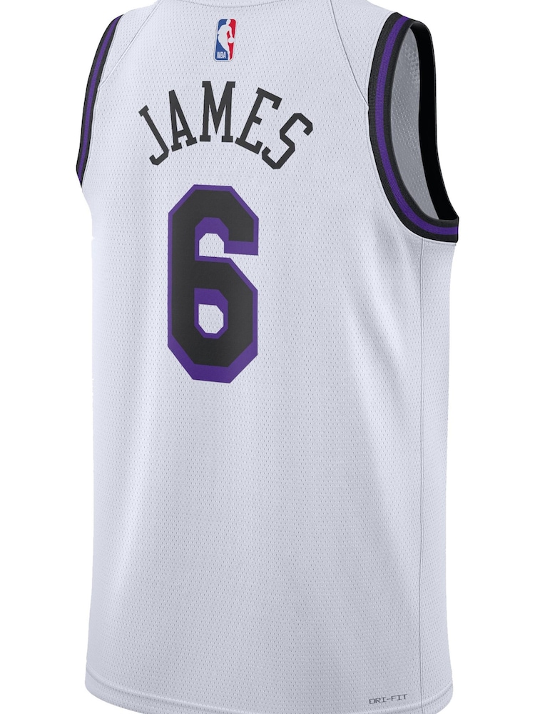 Nike White Los Angeles Lakers City Edition Swingman Jersey 22 - Lebron James Unisex - Image 3 of 3