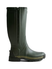 Hunter Green Balmoral Tall Zip Up Wellington Boots - Image 1 of 4