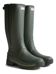 Hunter Green Balmoral Tall Zip Up Wellington Boots - Image 2 of 4