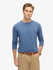 Bluzka z przędzy z długim rękawem i nieobrobionym brzegiem Superdry - Image 1 of 6