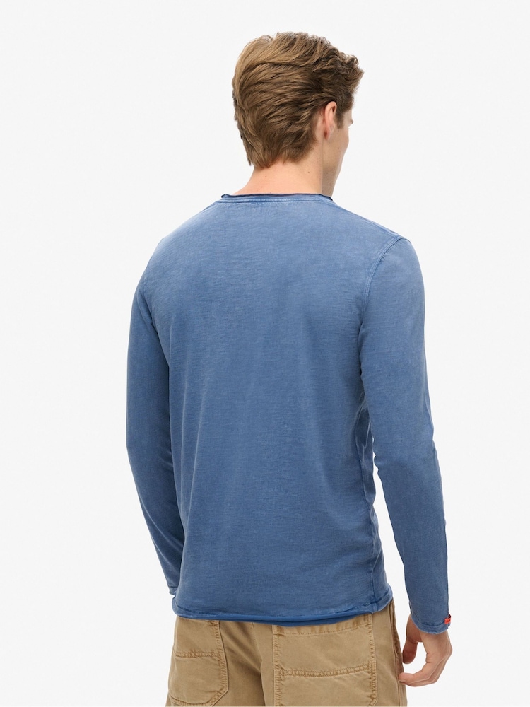 Bluzka z przędzy z długim rękawem i nieobrobionym brzegiem Superdry - Image 2 of 6