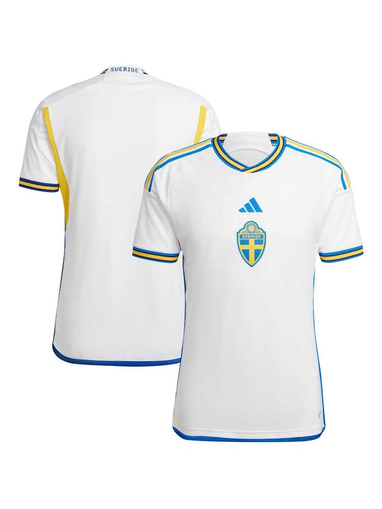 adidas White Sweden Away Shirt - Image 1 of 3