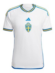 adidas White Sweden Away Shirt - Image 2 of 3