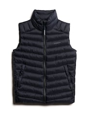 Eclipse-Marineblau - Superdry Fuji Sport Gepolstertes Gilet aus 100 % Baumwolle - Bild 5 von 6