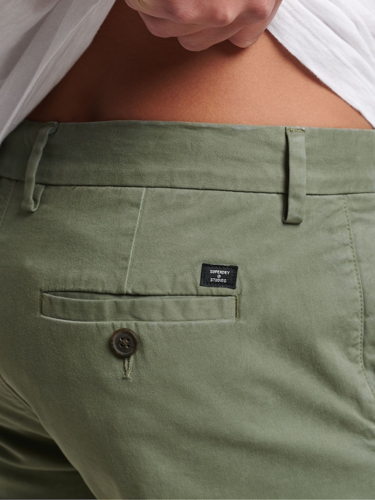 Superdry Green Core Chino Shorts - Image 4 of 4