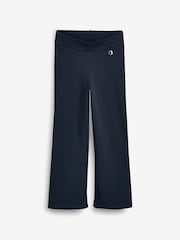 Navy Blue Regular Length Pull-On Cotton Rich Stretch Boot Cut School Trousers (3-16yrs) - Image 6 of 8