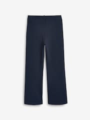 Navy Blue Regular Length Pull-On Cotton Rich Stretch Boot Cut School Trousers (3-16yrs) - Image 7 of 8