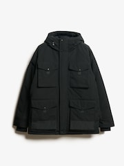 Superdry Jet Black Everest Tactical Parka Jacket - Image 5 of 6