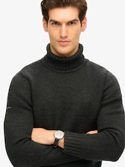 Verwaschenes Schwarz - Superdry Gebürsteter Pullover mit Rollkragen - Bild 2 von 5