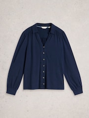 White Stuff Blue Ronley Shirt - Image 5 of 6