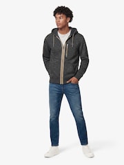 Superdry Grey Storm Fleece Zip Hoodie - Image 3 of 6