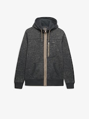 Superdry Grey Storm Fleece Zip Hoodie - Image 6 of 6