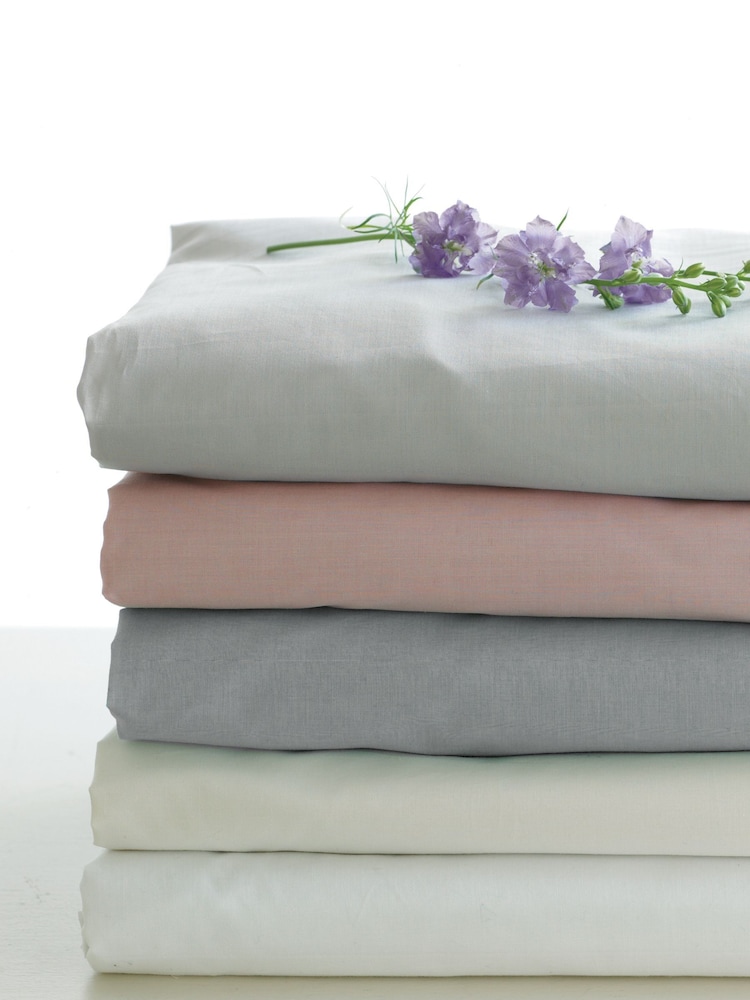 شرشف سرير بأستك من القطن 100% بعدد 200 خيط في البوصة المربعة من Laura Ashley - صورة 3 من 3