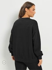 Yours Curve Black Boston Leopard Sweatshirt - Image 3 of 7