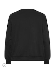Yours Curve Black Boston Leopard Sweatshirt - Image 7 of 7