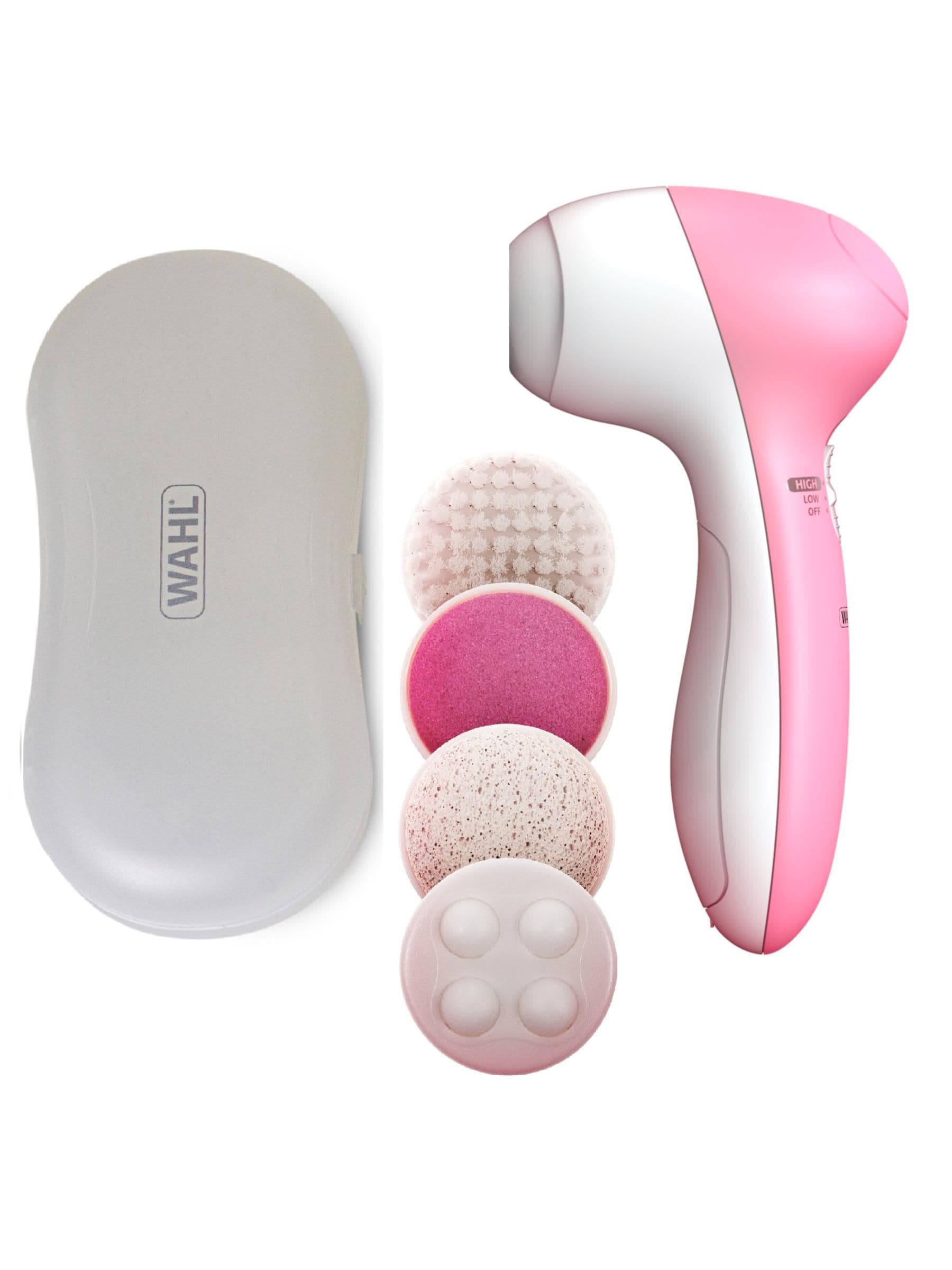 Wahl Unisex White Pink 4 In 1 Cleansing Brush - Image 1