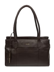 Pure Luxuries London Chocolate Brown 'Manon' Leather Handbag - Image 3 of 6