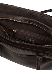 Pure Luxuries London Chocolate Brown 'Manon' Leather Handbag - Image 5 of 6