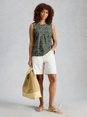 White Stuff Blue Paradise Organic Cotton Vest - Image 1 of 6