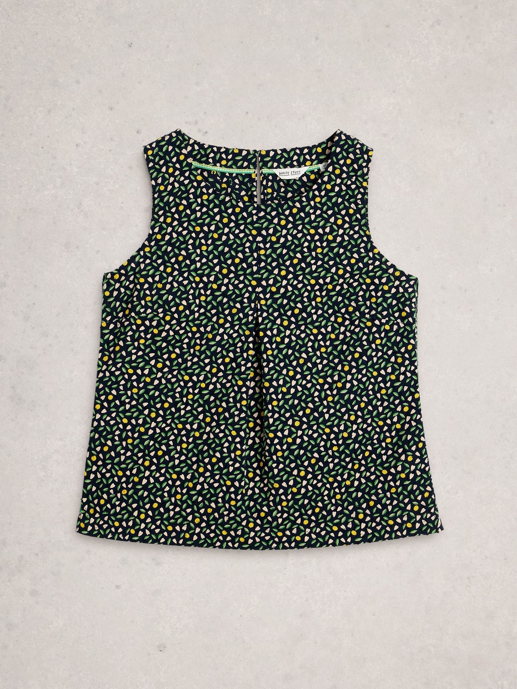 Buy White Stuff Blue Paradise Organic Cotton Vest from Next Romania