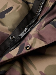 Superdry Para Camo Everest Faux Fur Bomber Coat Jacket - Image 8 of 8