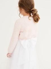 Pink Fluffy Shrug Cardigan (12mths-16yrs) - Image 2 of 6