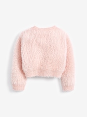 Pink Fluffy Shrug Cardigan (12mths-16yrs) - Image 5 of 6