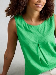 White Stuff Green Paradise Organic Cotton Vest - Image 3 of 6