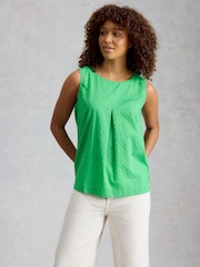 White Stuff Green Paradise Organic Cotton Vest - Image 4 of 6