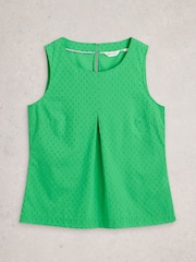 White Stuff Green Paradise Organic Cotton Vest - Image 5 of 6