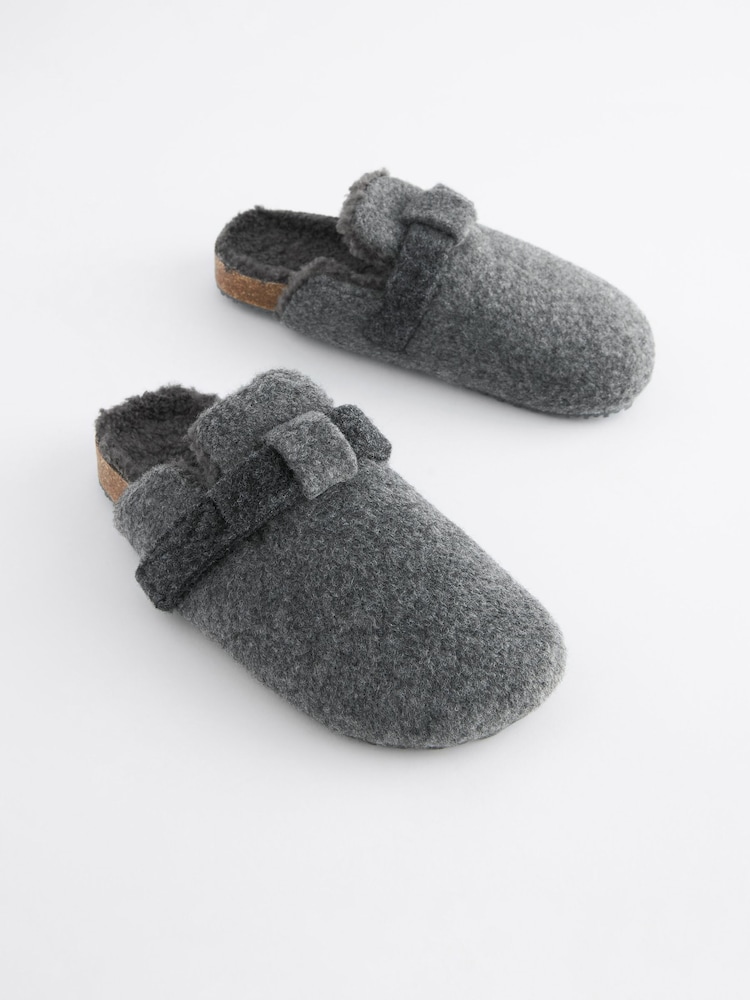 Grey Corkbed Mule Slippers - Image 1 of 5