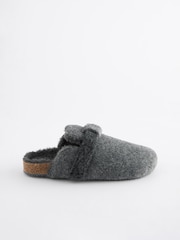 Grey Corkbed Mule Slippers - Image 2 of 5