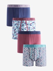 Blue Animal A-Front Boxers 4 Pack - Image 1 of 3