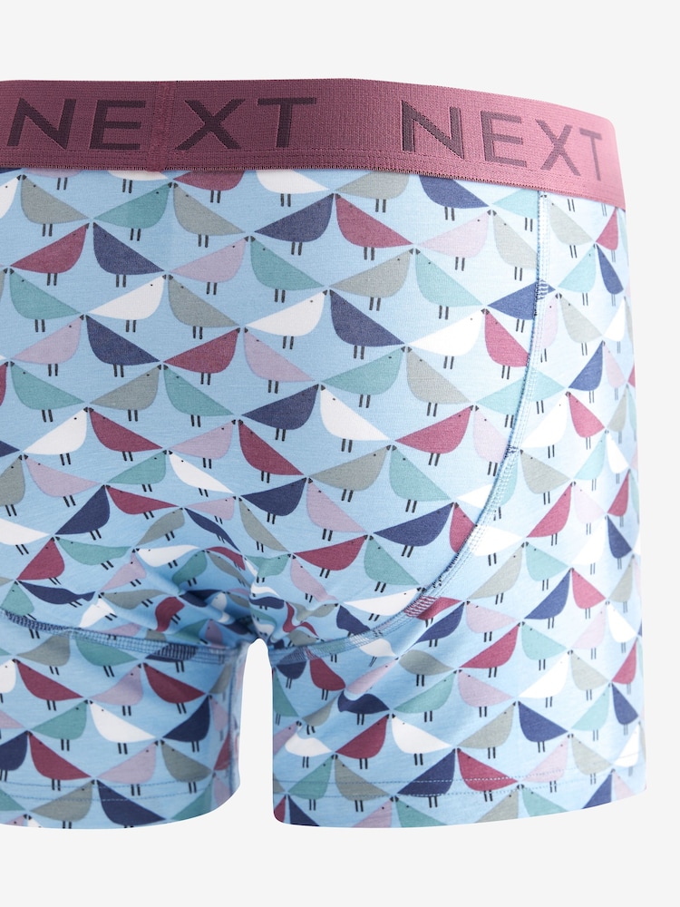 Blue Animal A-Front Boxers 4 Pack - Image 2 of 3