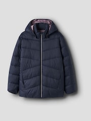 Name It Blue Padded Zip Up Jacket with Detachable - Image 1 of 4