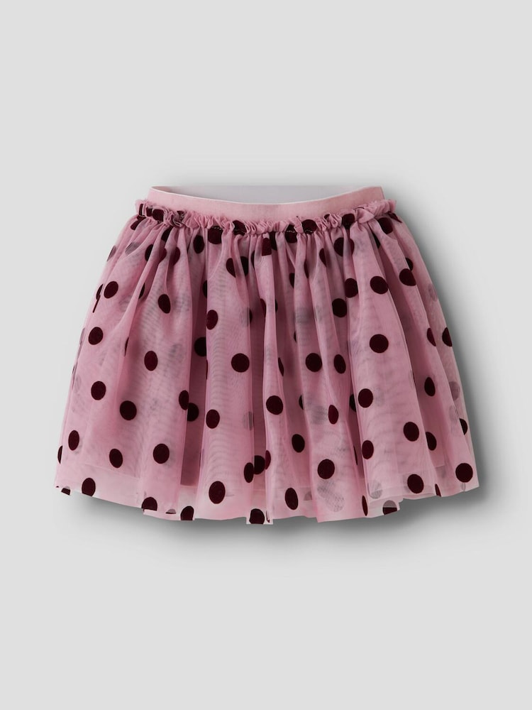 Name It Pink Tulle Flocked Heart Tutu - Image 1 of 2 Name It Pink Tulle Flocked Heart Tutu - Image 1 of 2