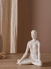 Widdop White Yoga Pose White Figurine - Lotus - Image 1 of 4