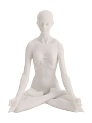 Widdop White Yoga Pose White Figurine - Lotus - Image 3 of 4