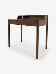 MADE.COM Dark Stain Oak Leonie Compact Office Desk - Image 9 of 9