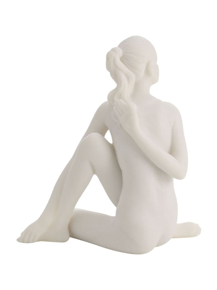 Widdop White Yoga Pose White Figurine - Seated Twist - Image 4 of 4