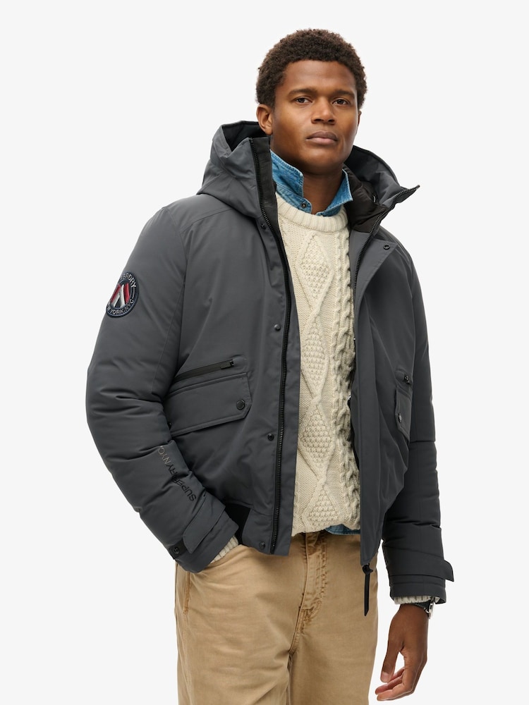 Superdry Ebony City Padded Bomber Jacket - Image 1 of 5
