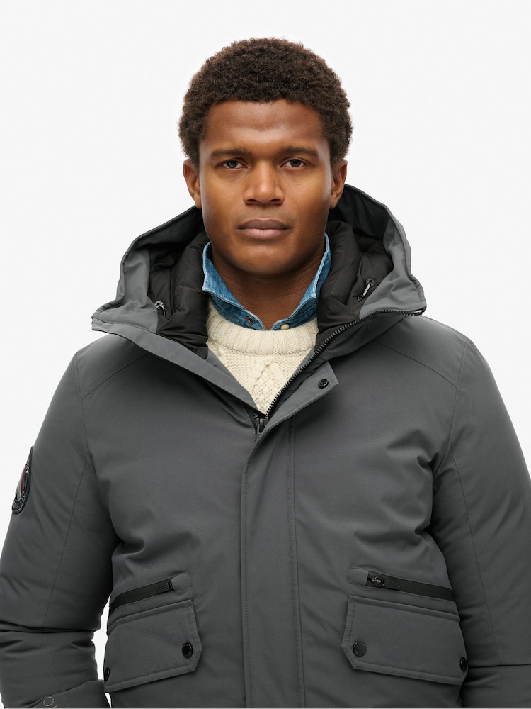 Superdry Ebony City Padded Bomber Jacket - Image 3 of 5