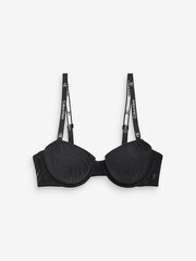 Calvin Klein Black 1996 Animal Print Lace Balconette Bra - Image 6 of 6